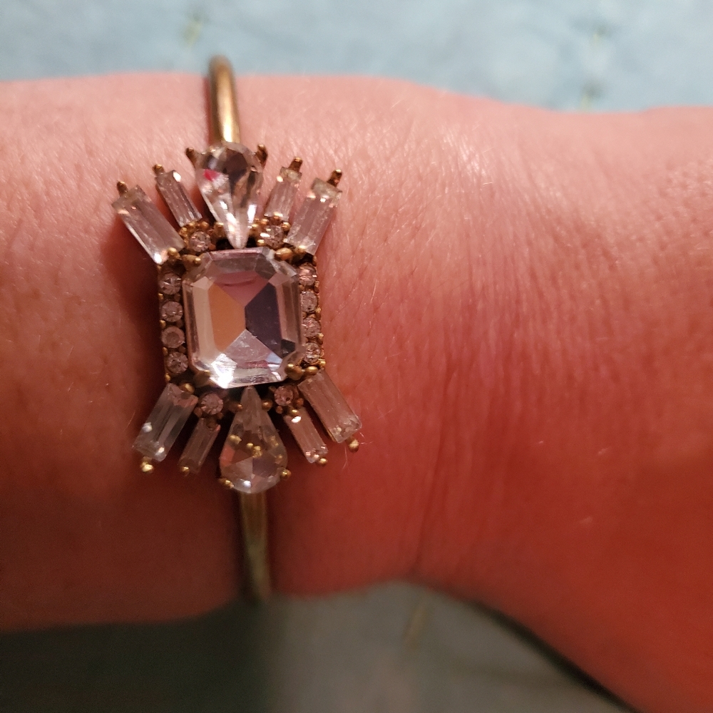 J.Crew blingy bow cuff bracelet